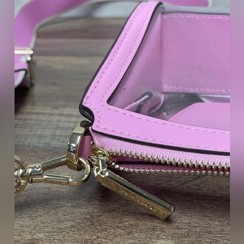 Kate Spade Pink Clear Crossbody with Removable Strap - Picture 8 of 10
